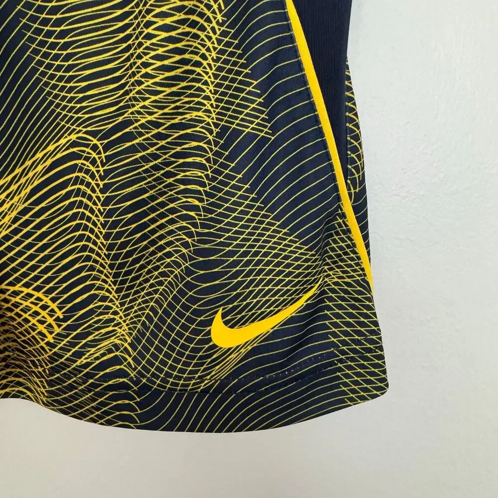 Nike Dri-Fit Legacy All Over Training Shorts in Navy/Yellow